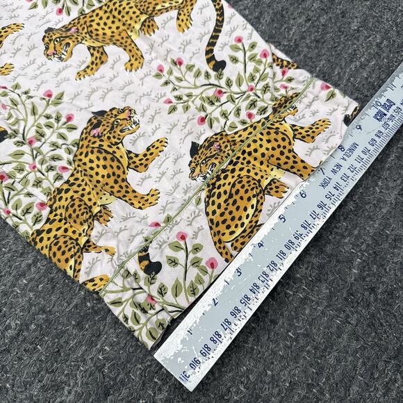 Anthropologie Print Fresh Pajamas Women 1X Bagheera Cheetah Big Cat Organic - Picture 8 of 16